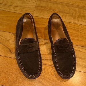 Peter Millar Dark Brown Suede Loafers